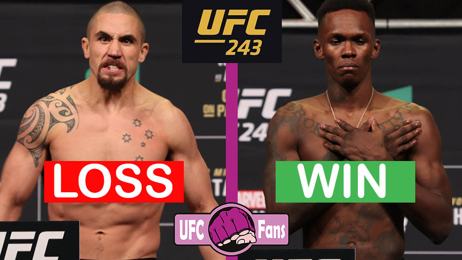 Robert Whittaker contre Israel Adesanya