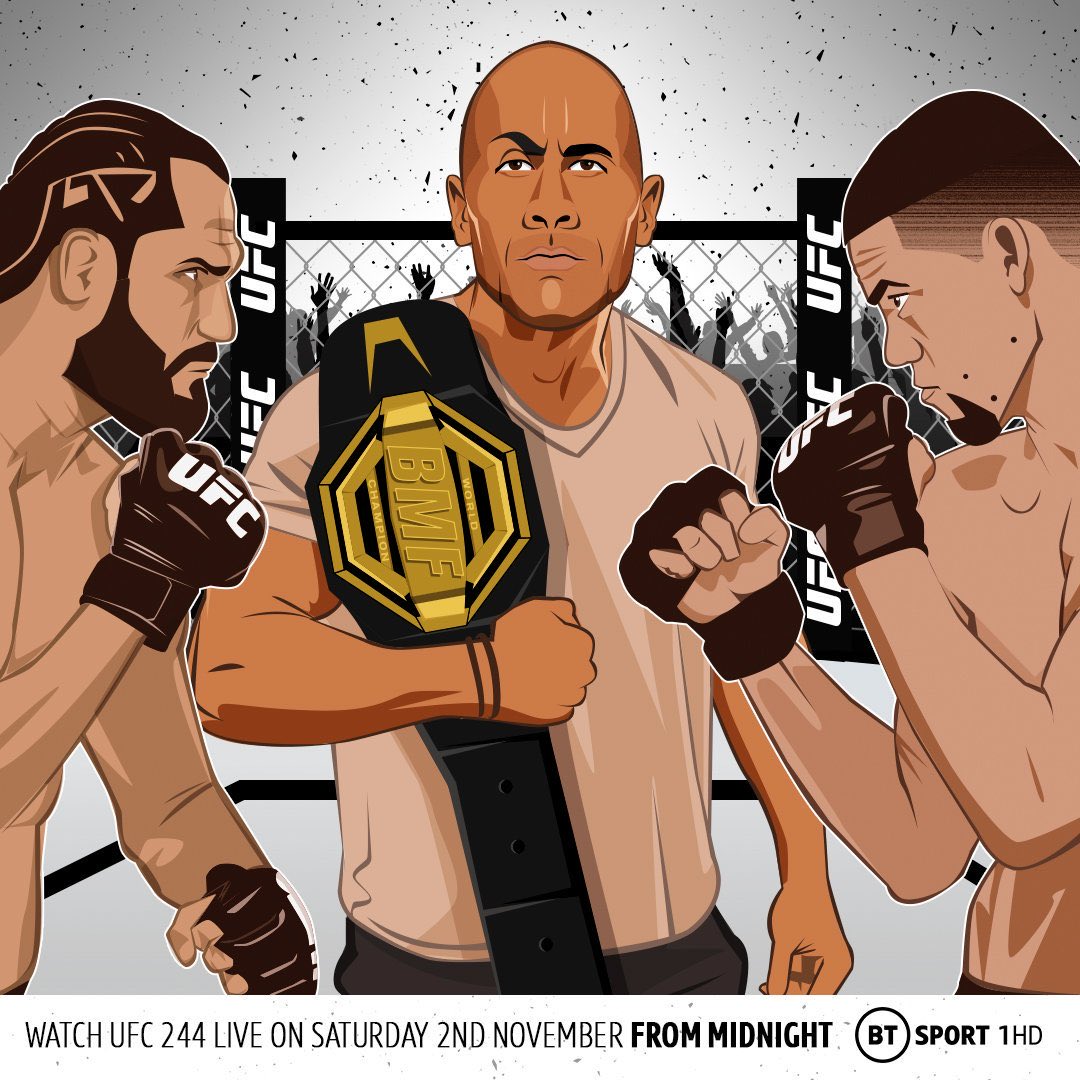 UFC 244-  Poster affiche