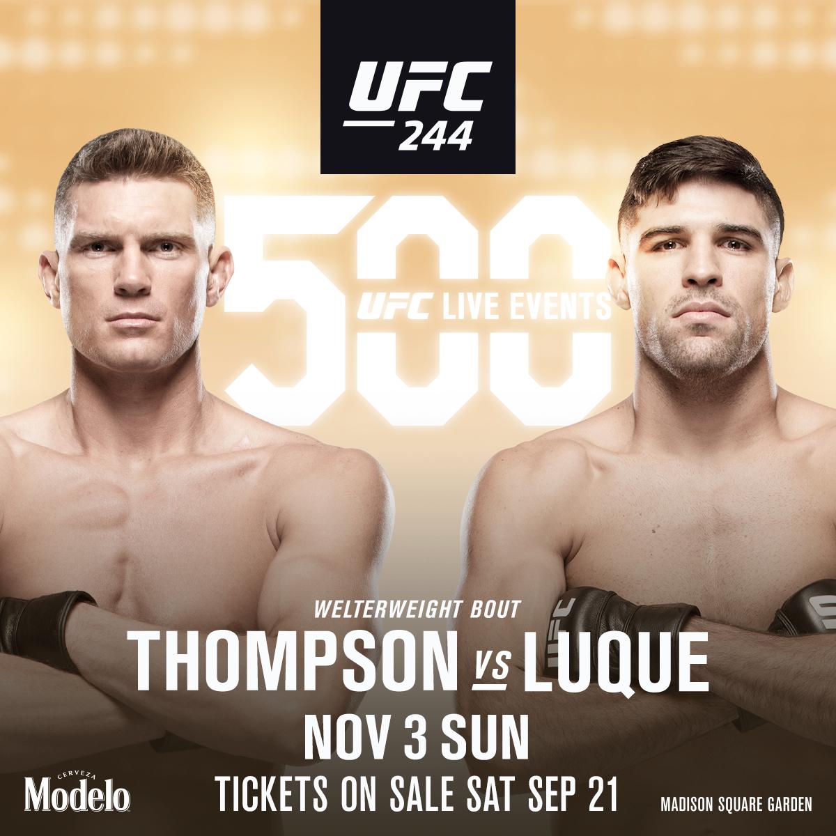 UFC 244-  Poster affiche