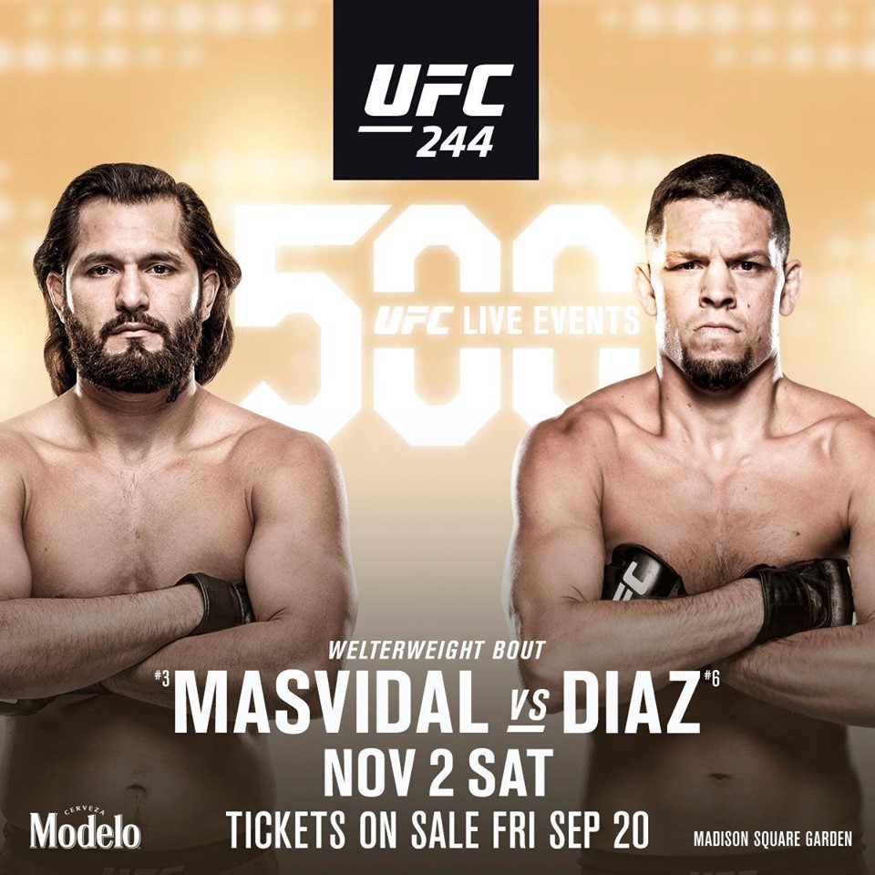 UFC 244-  Poster affiche