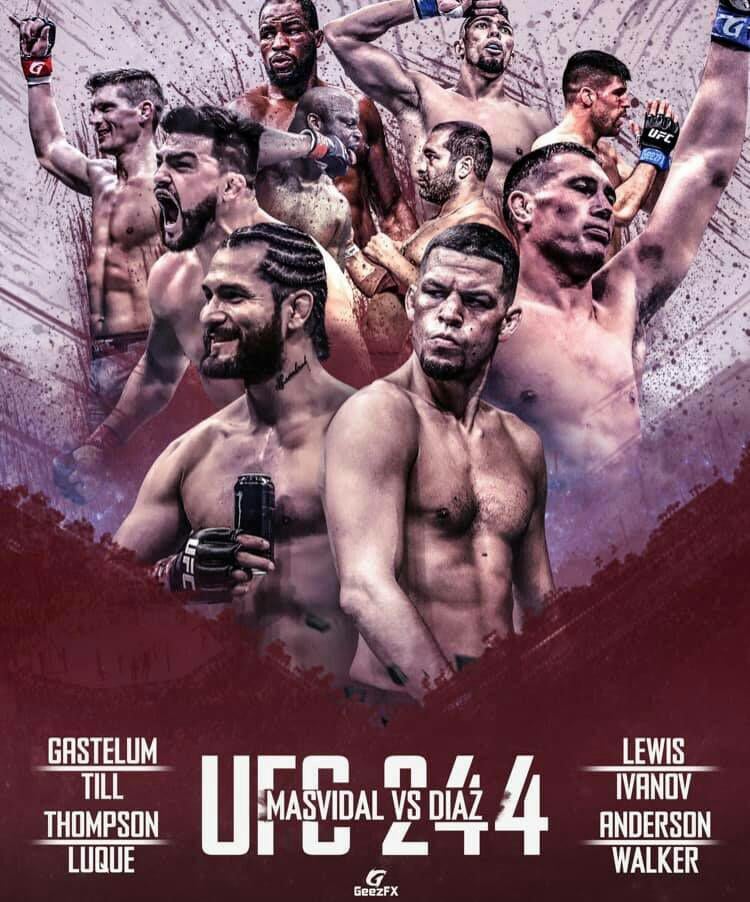 UFC 244-  Poster affiche