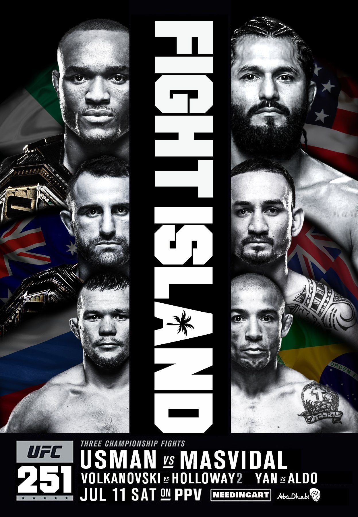 UFC 251 - Abu Dhabi - Poster et affiche