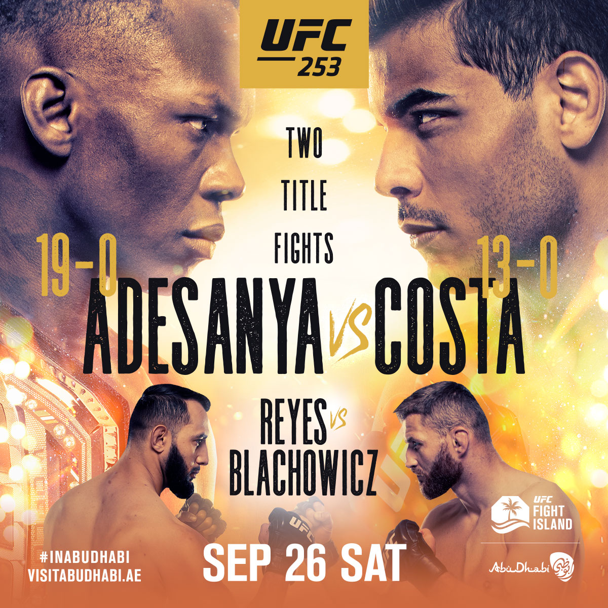 UFC 253 - Abu Dhabi  - Poster et affiche