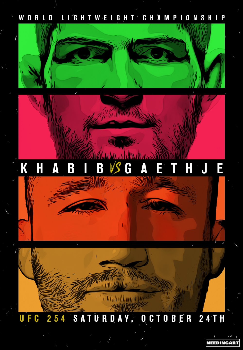 UFC 254 - Abu Dhabi  - Poster et affiche