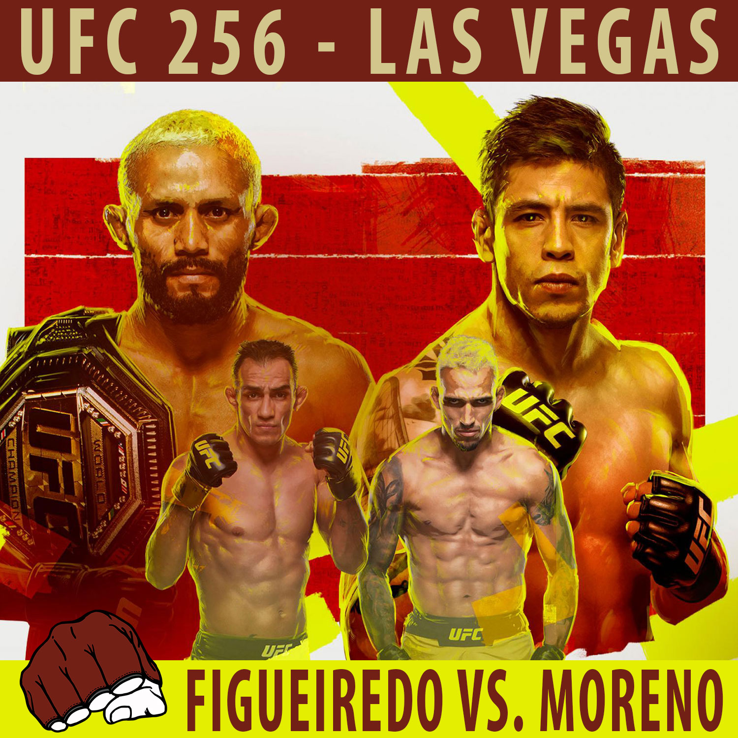 UFC 256 - Las Vegas  - Poster et affiche