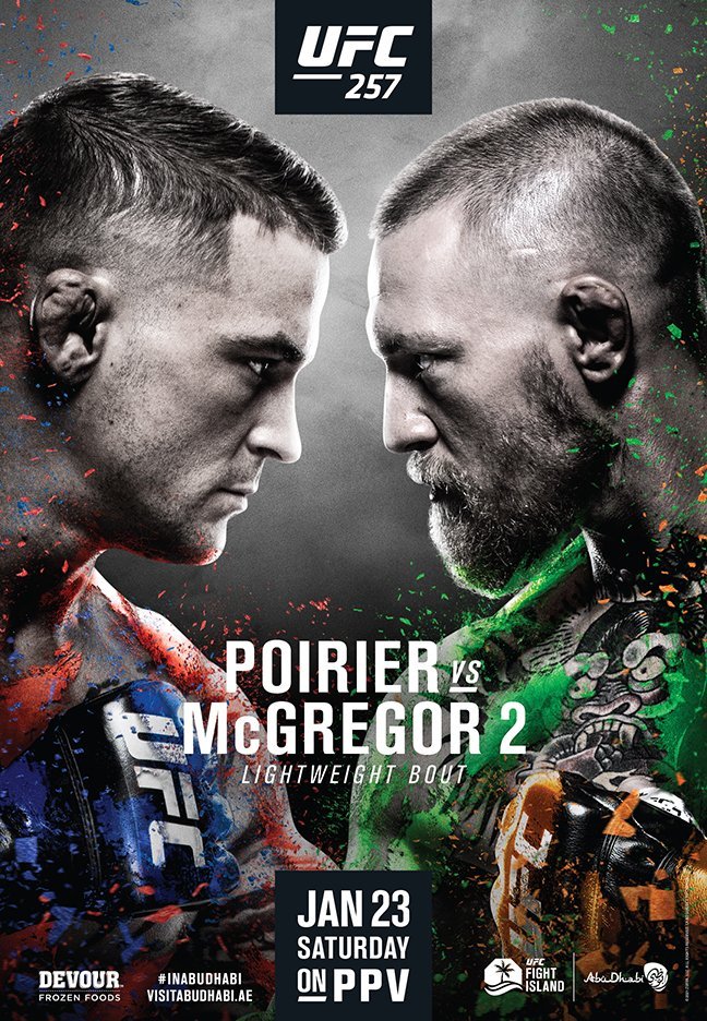 UFC 257 - Las Vegas  - Poster et affiche