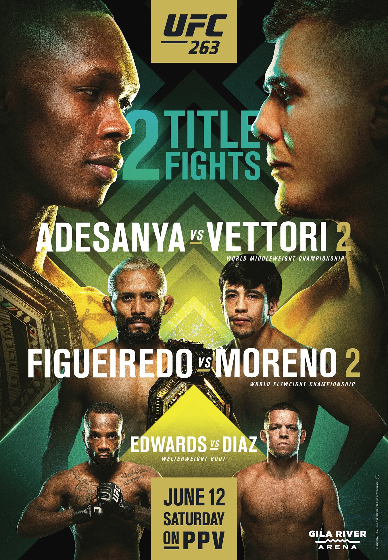 UFC 263 - Glendale - Poster et affiche