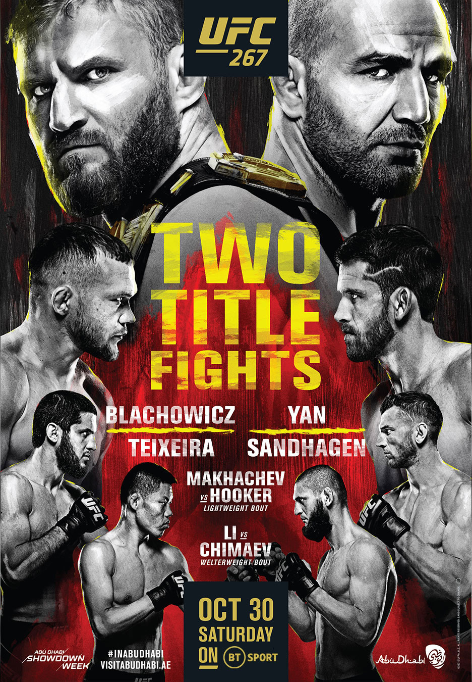 UFC 267 - Abu Dhabi - Poster et affiche