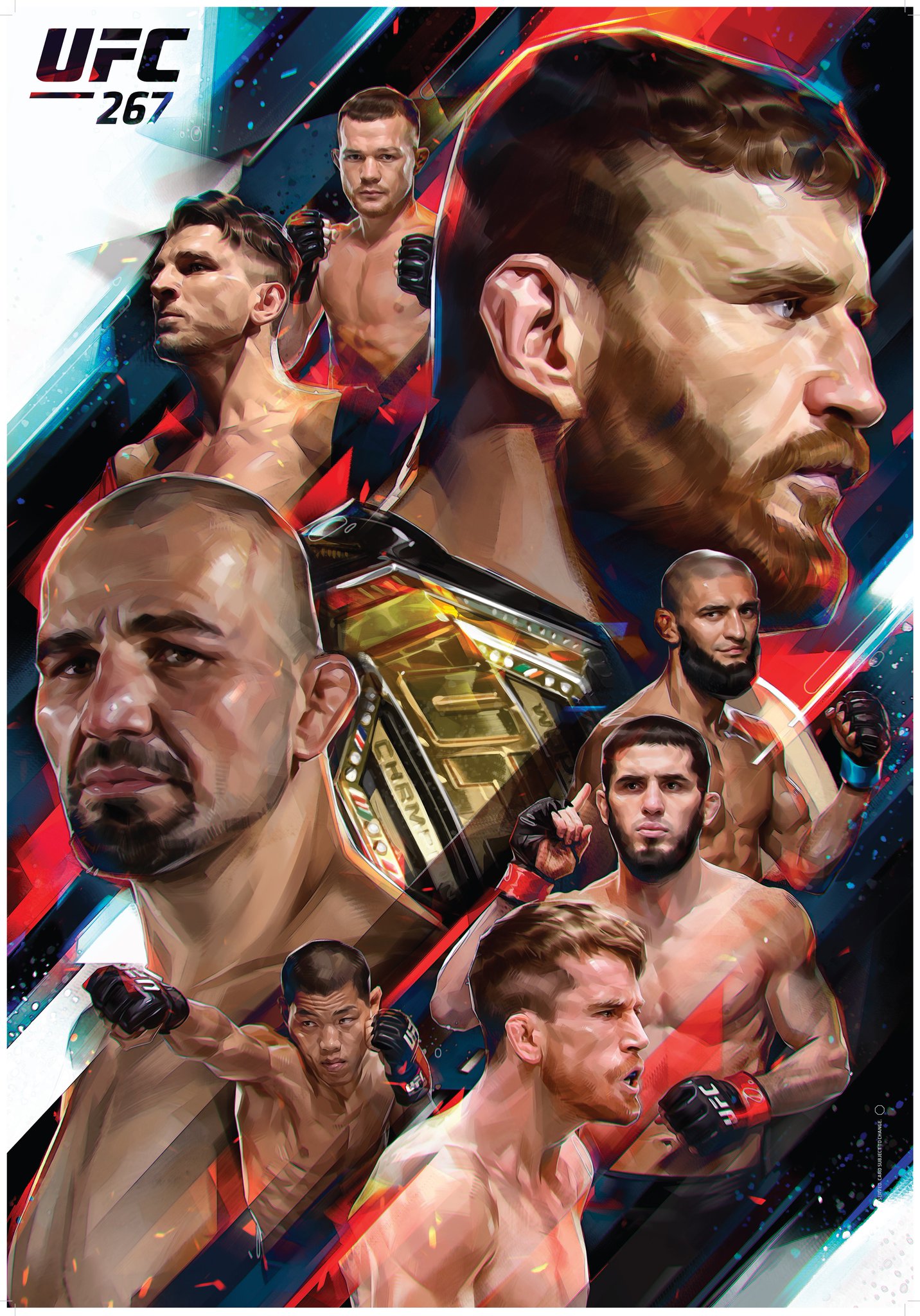 UFC 267 - Abu Dhabi - Poster et affiche