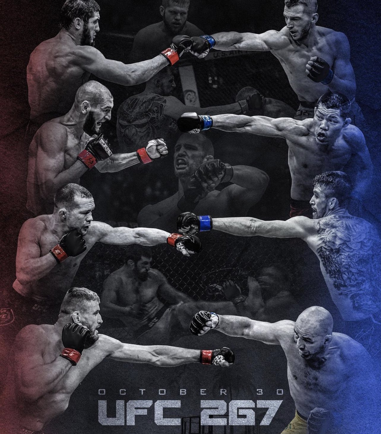 UFC 267 - Abu Dhabi - Poster et affiche