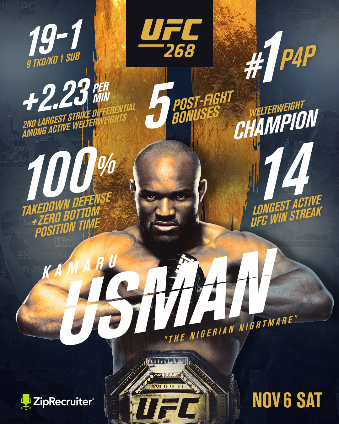 UFC 268 - New York - Poster et affiche