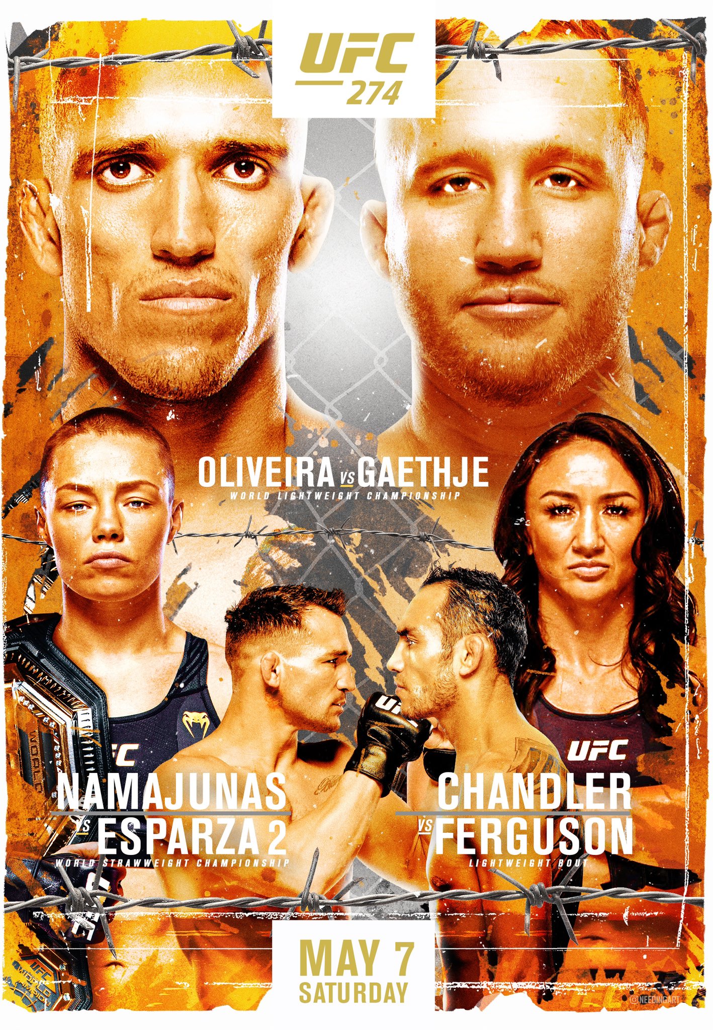 UFC 274 - Phoenix - Poster et affiche