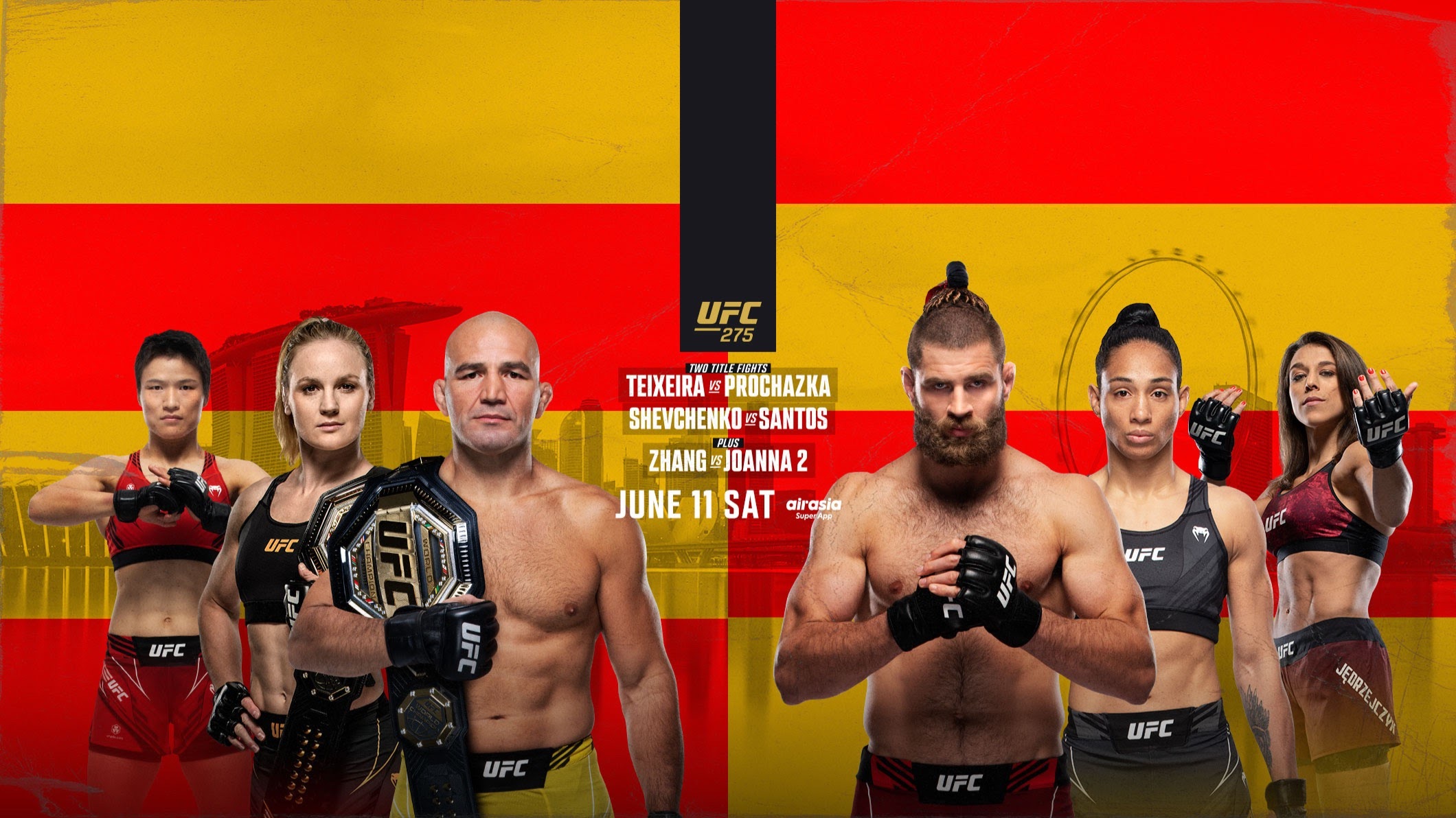 UFC 275 - Singapore - Poster et affiche