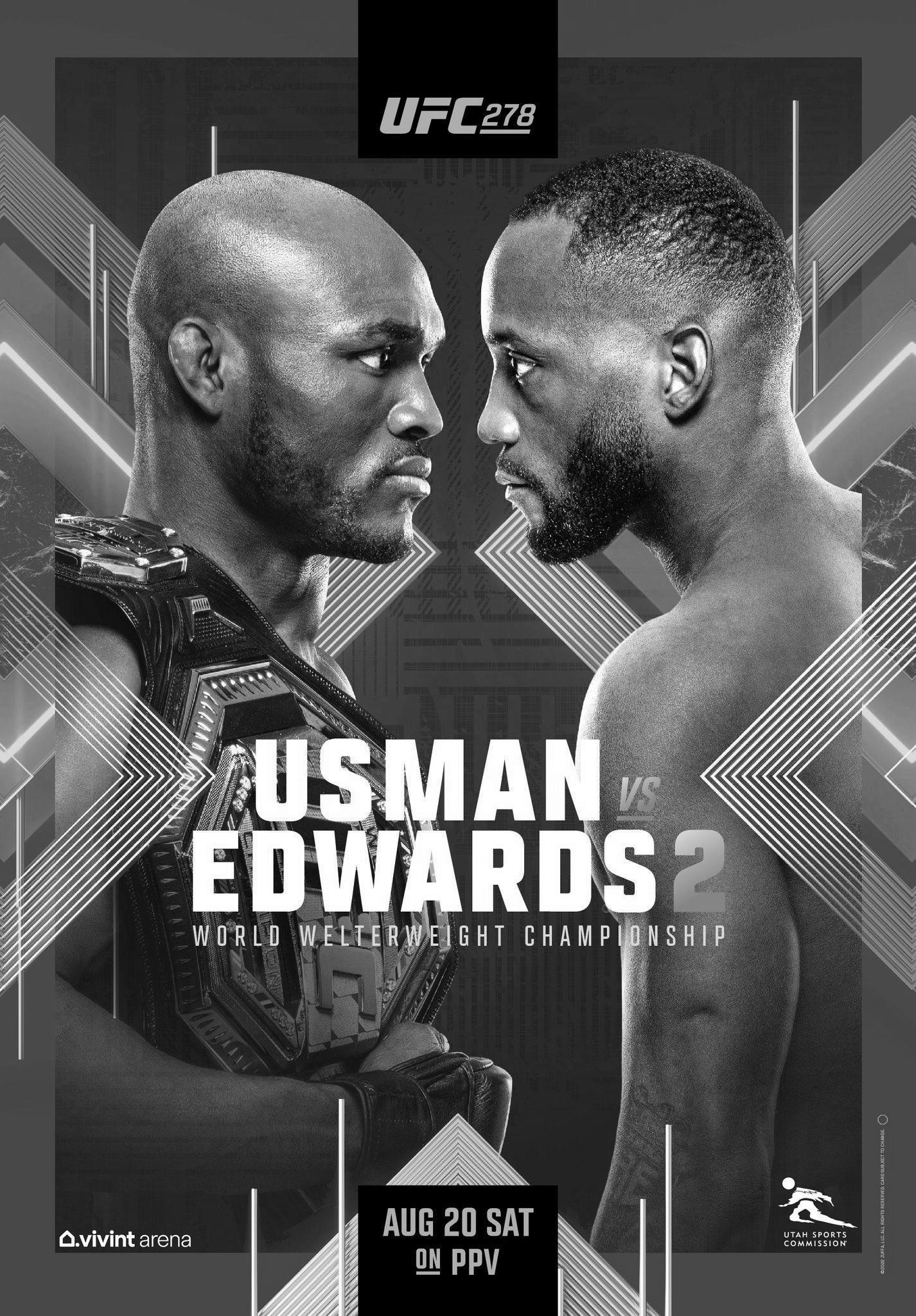 UFC 278 - Salt Lake City - Poster et affiche