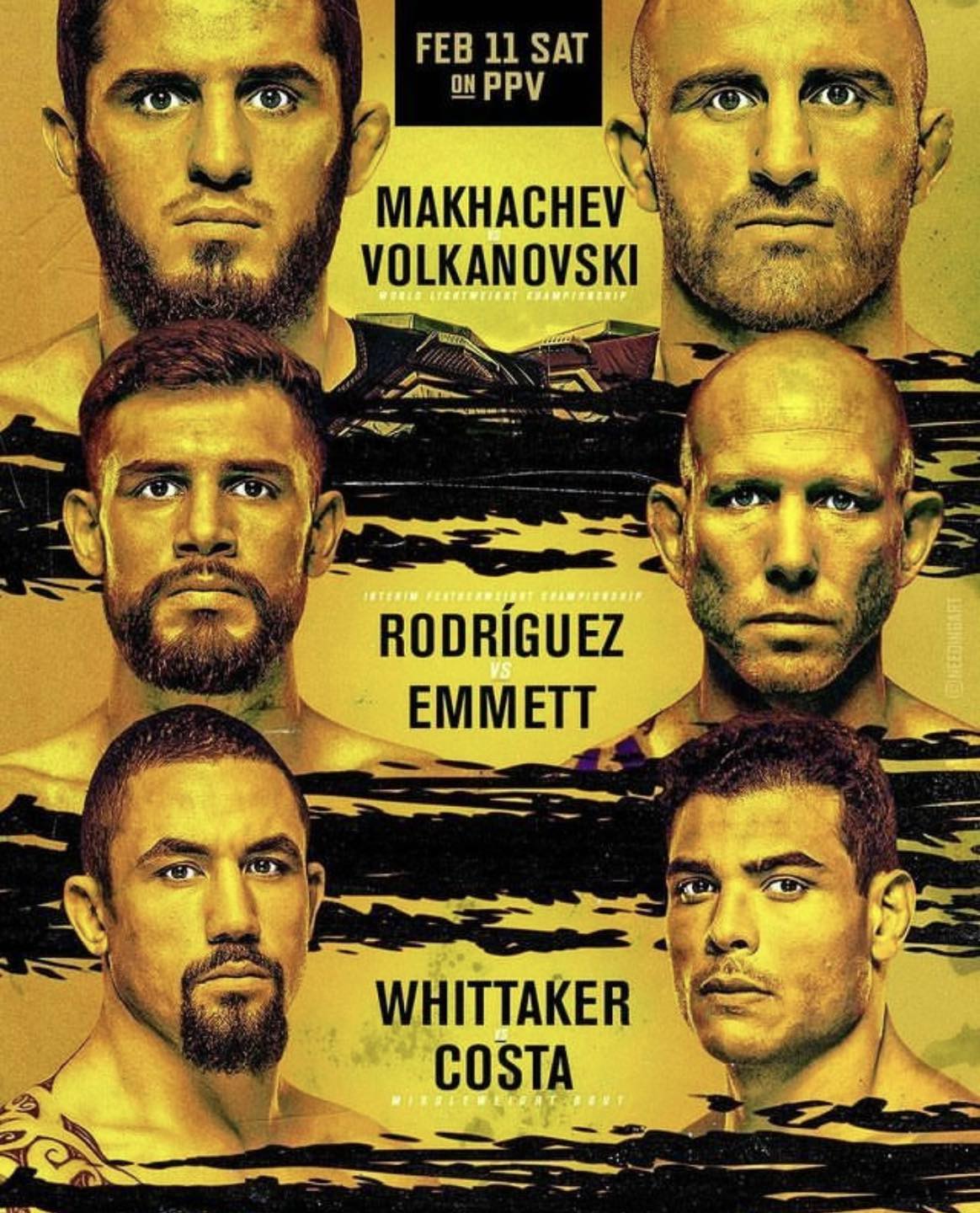 UFC 284 - Perth - Poster et affiche