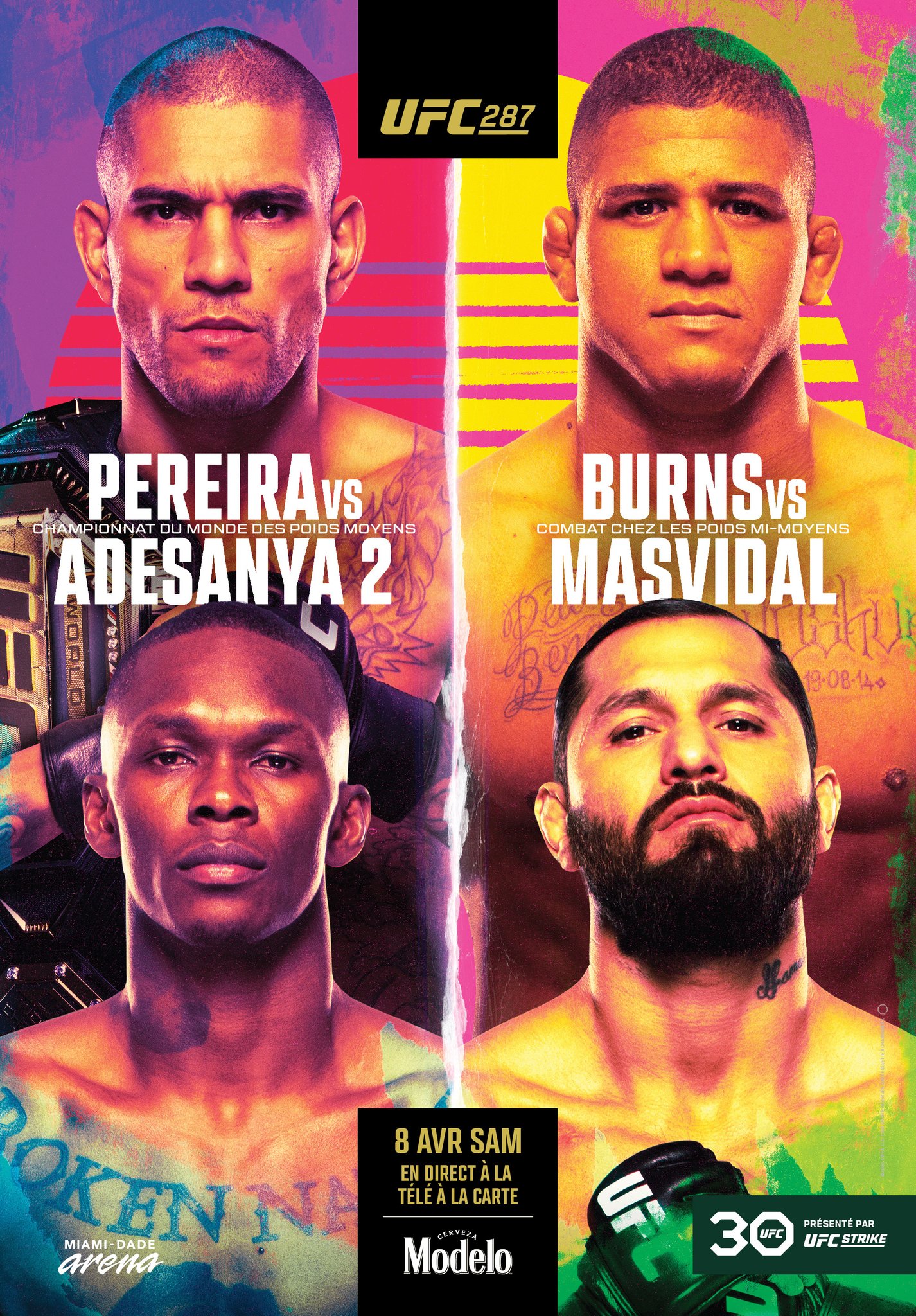 UFC 287 - Miami - Poster et affiche