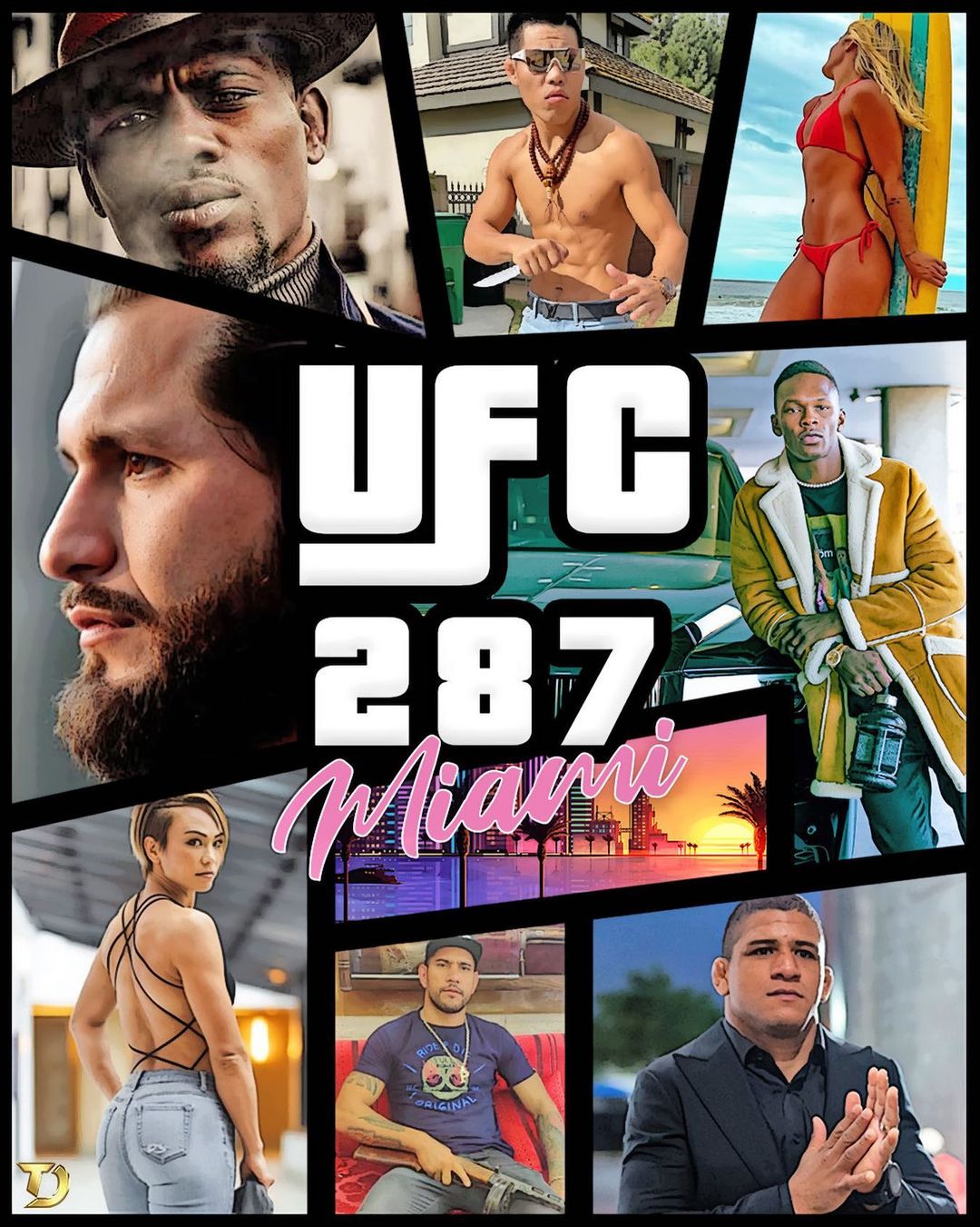 UFC 287 - Miami - Poster et affiche