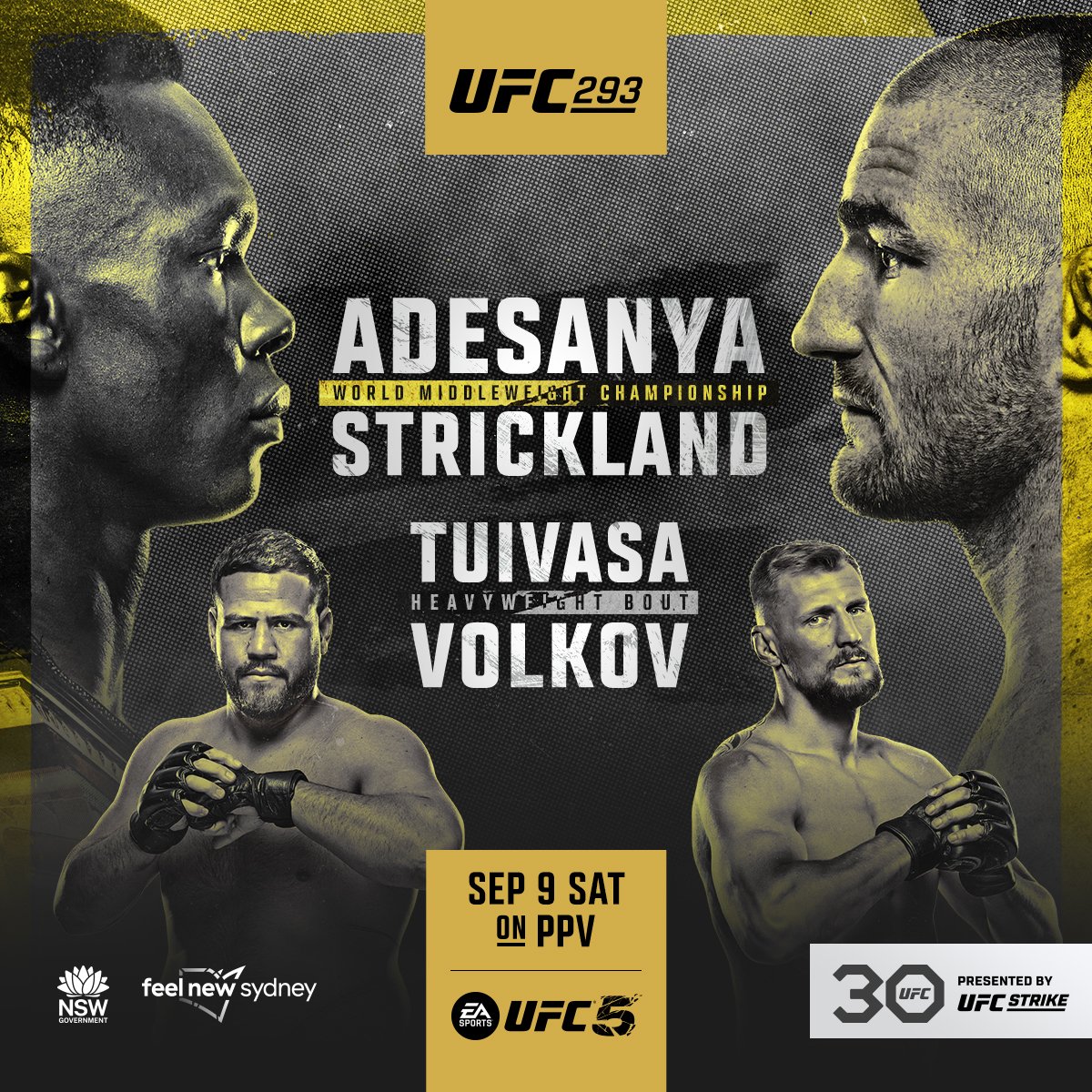 UFC 293 - Sydney - Poster et affiche