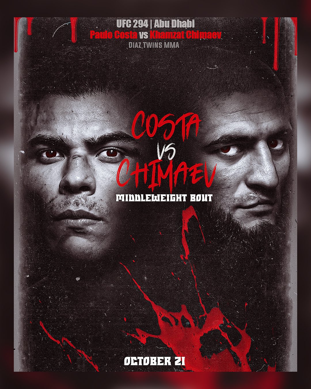 UFC 294 - Abu Dhabi - Poster et affiche