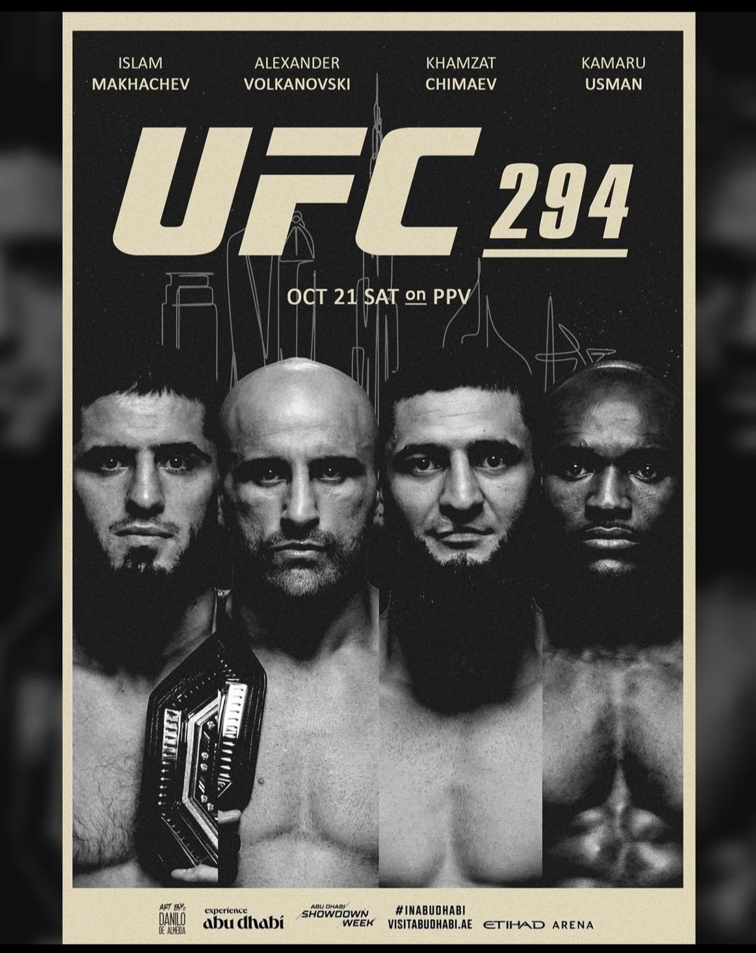 UFC 294 - Abu Dhabi - Poster et affiche