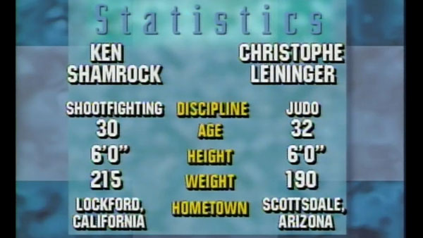 Ken Shamrock contre Christophe Leninger