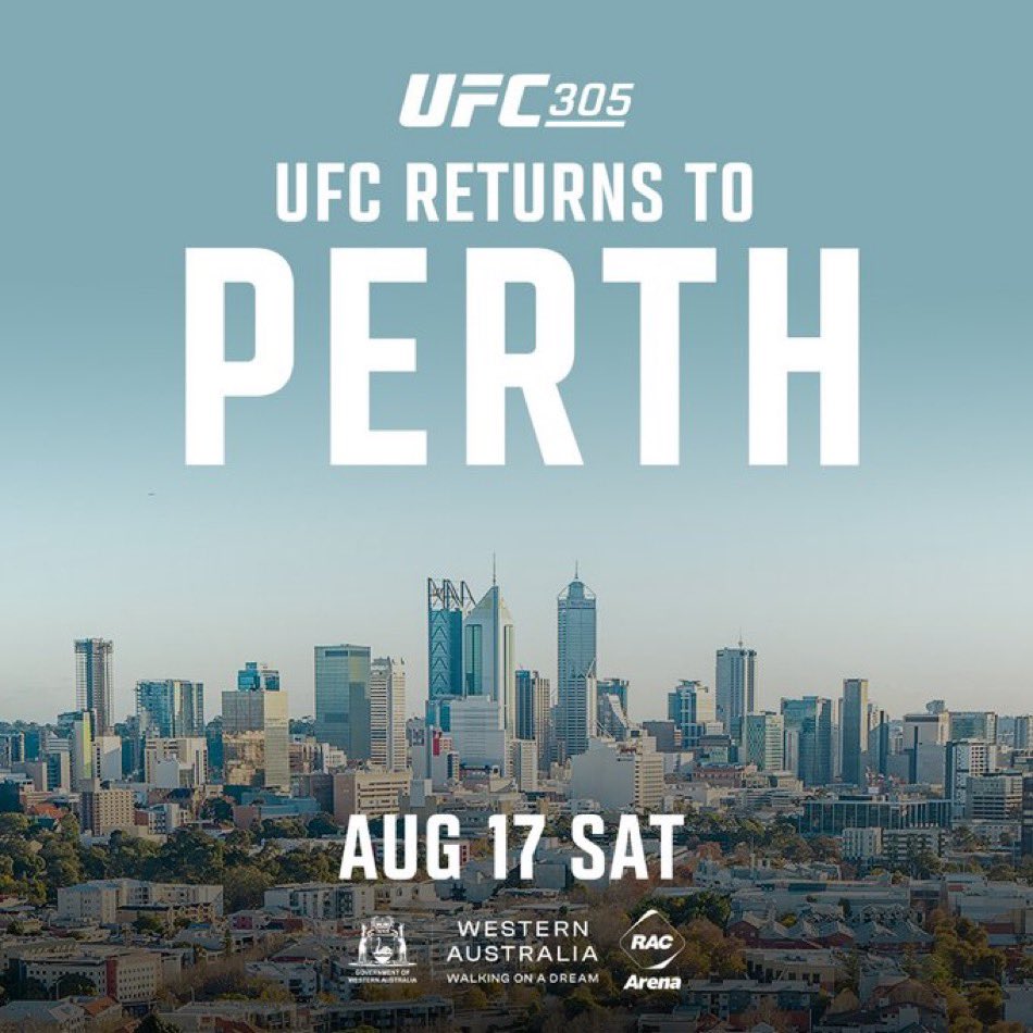 UFC 305 - Perth - Poster et affiche