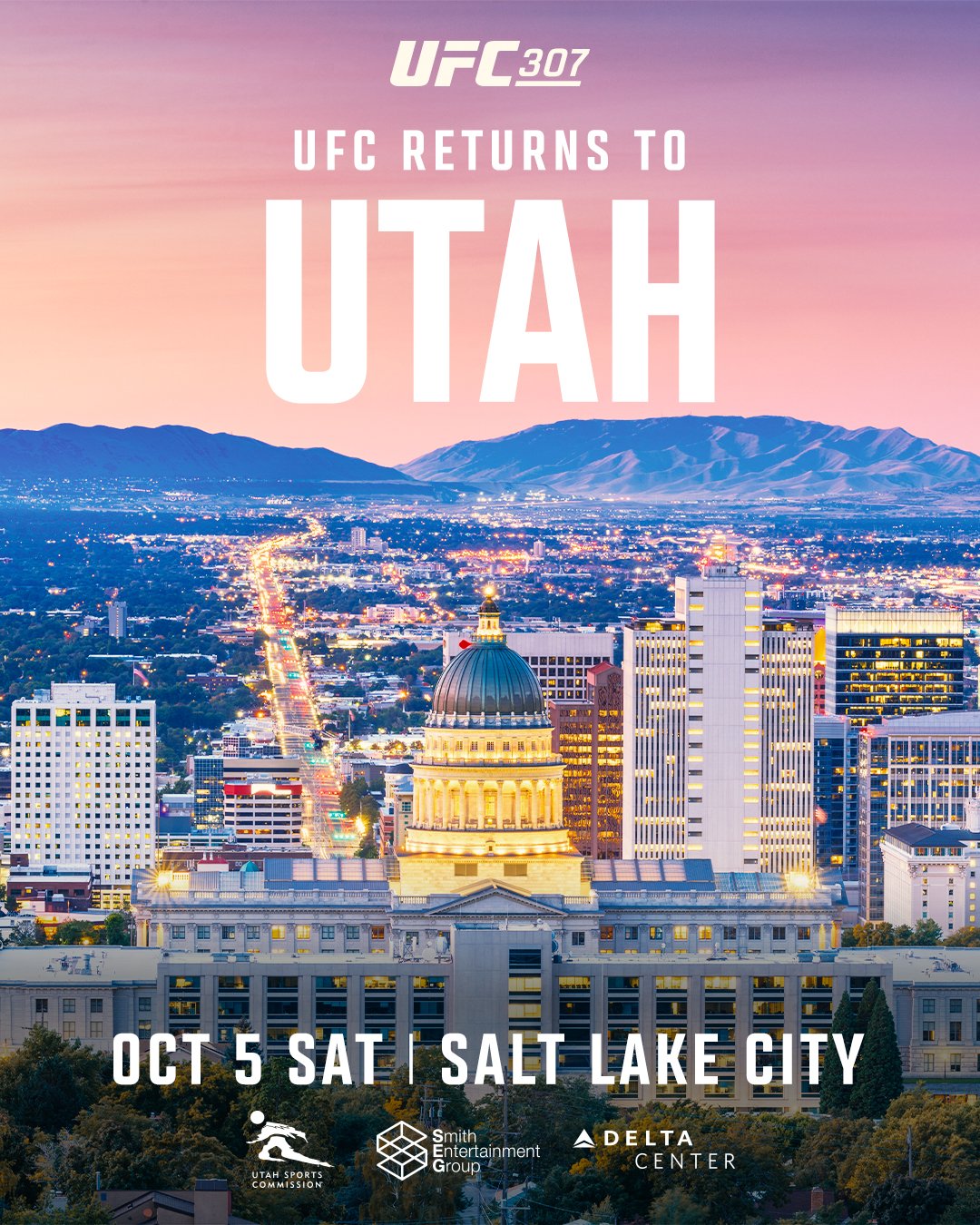 UFC 307 - Salt Lake City - Poster et affiche