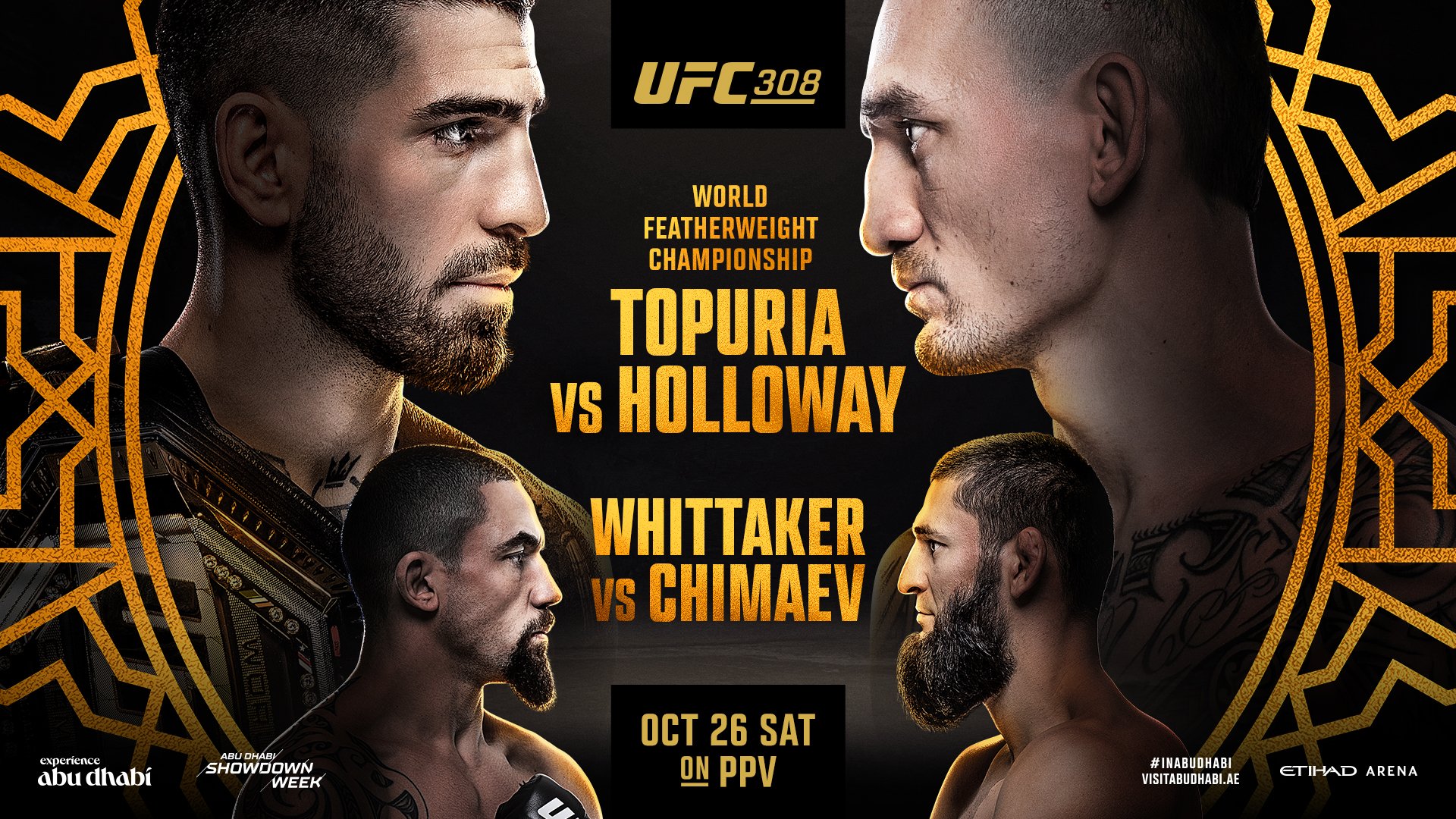 UFC 308 - Abu Dhabi - Poster et affiche