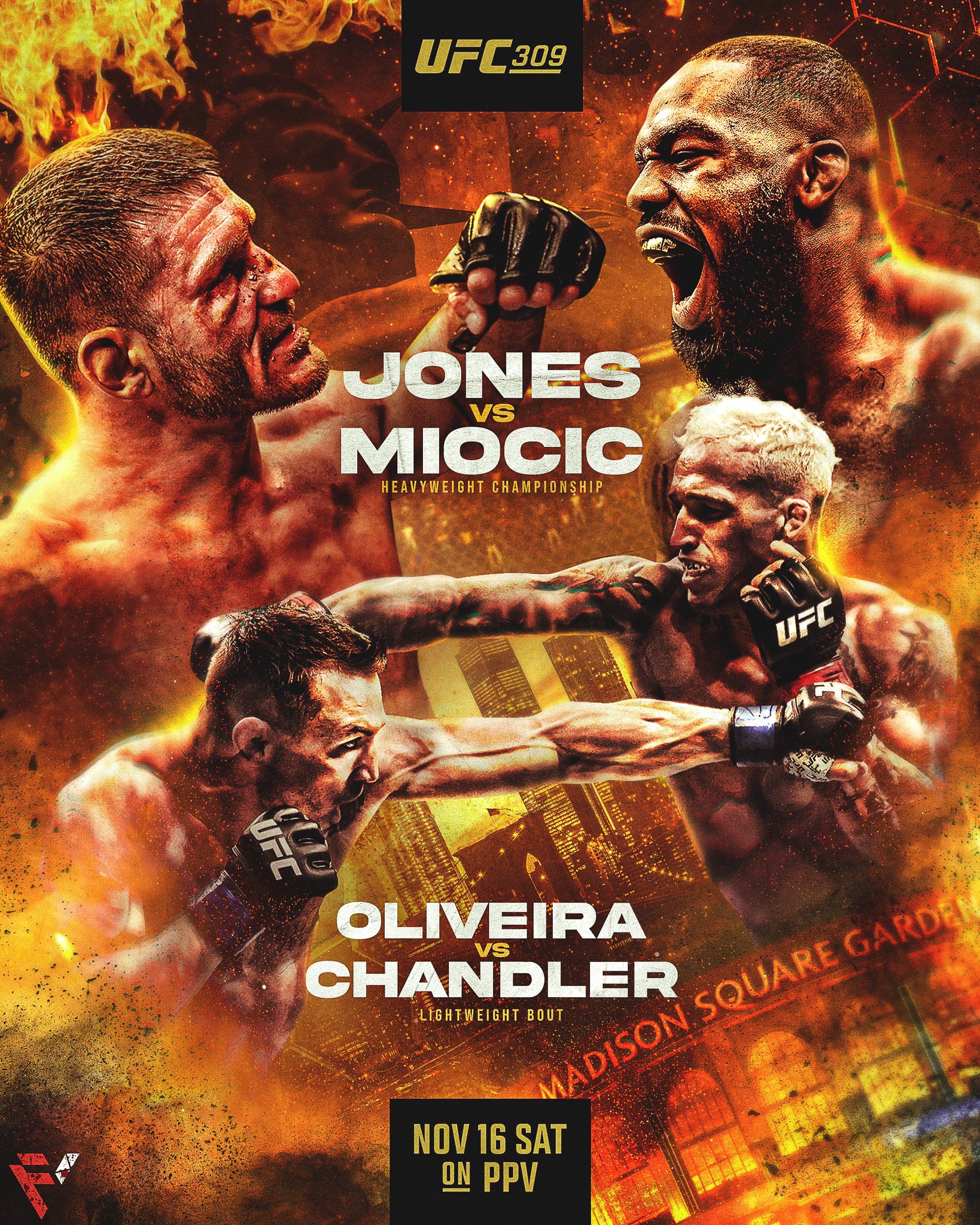 UFC 309 - New York - Poster et affiche