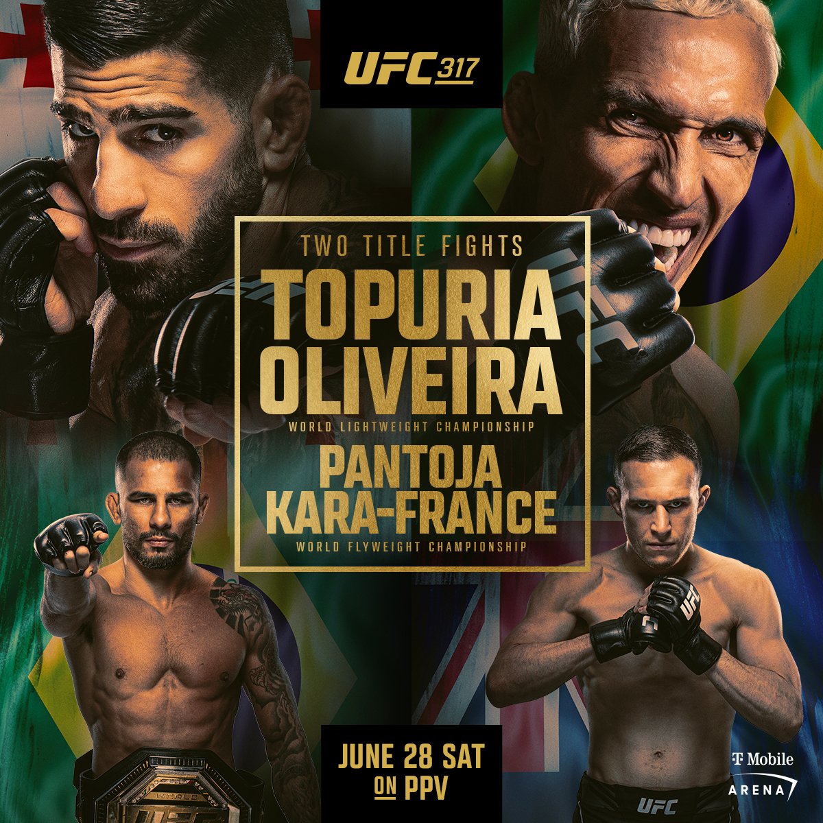 UFC 317 - Las Vegas - Poster et affiche