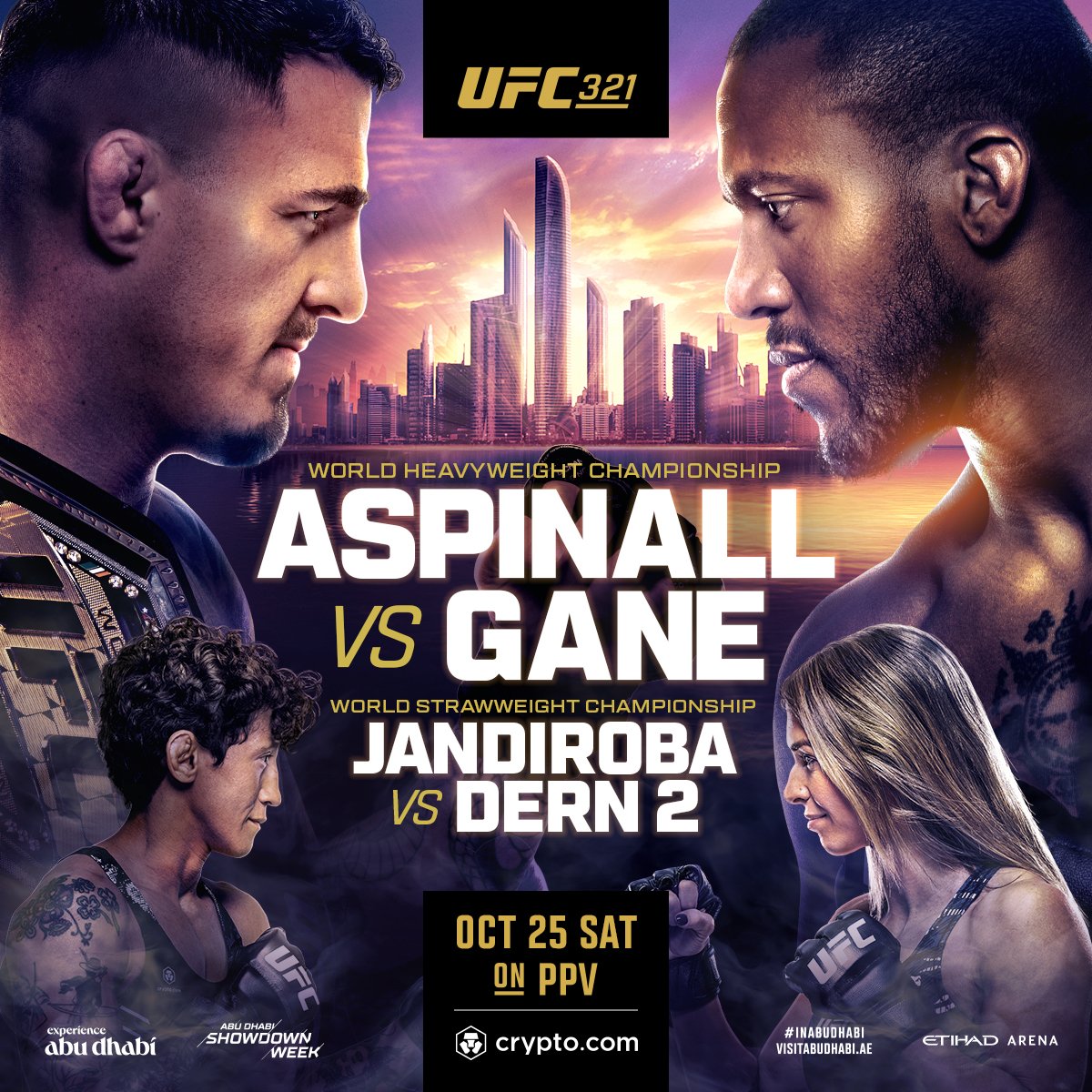 UFC 321 - Abu Dhabi - Poster et affiche