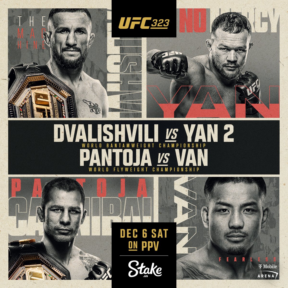 UFC 323 - Las Vegas - Poster et affiche