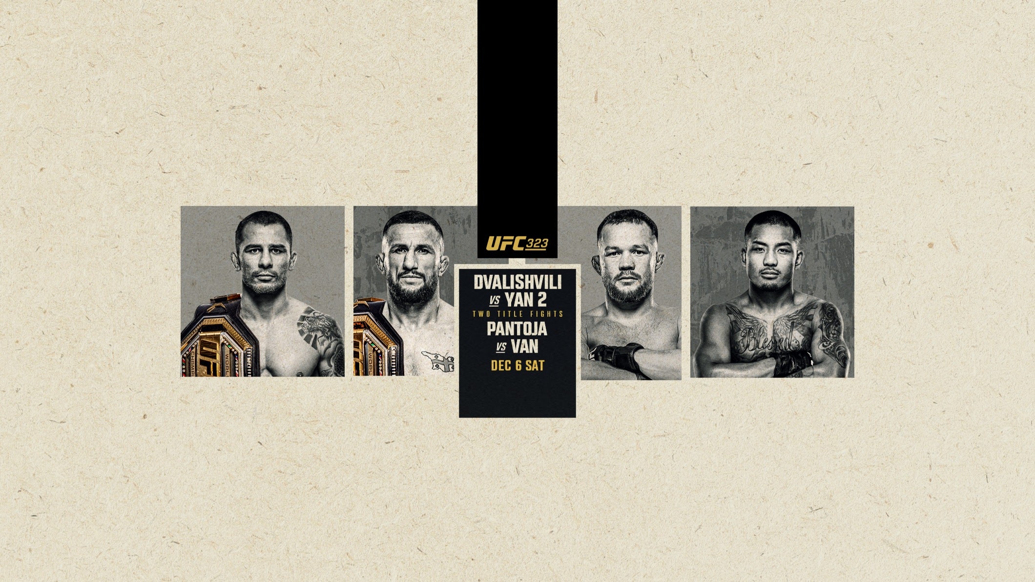 UFC 323 - Las Vegas - Poster et affiche