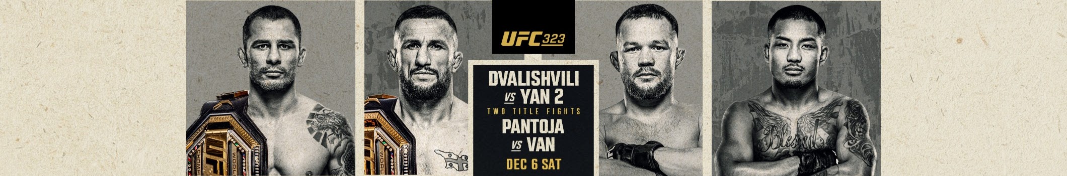 UFC 323 - Las Vegas - Poster et affiche