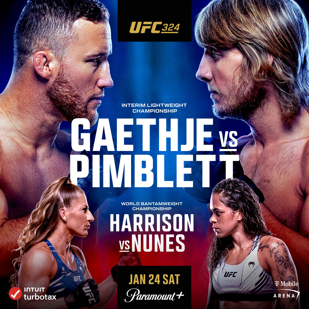 UFC 324 - Las Vegas - Poster et affiche