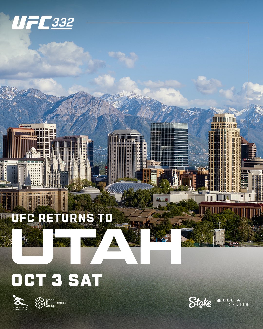 UFC 332 - Salt Lake City - Poster et affiche