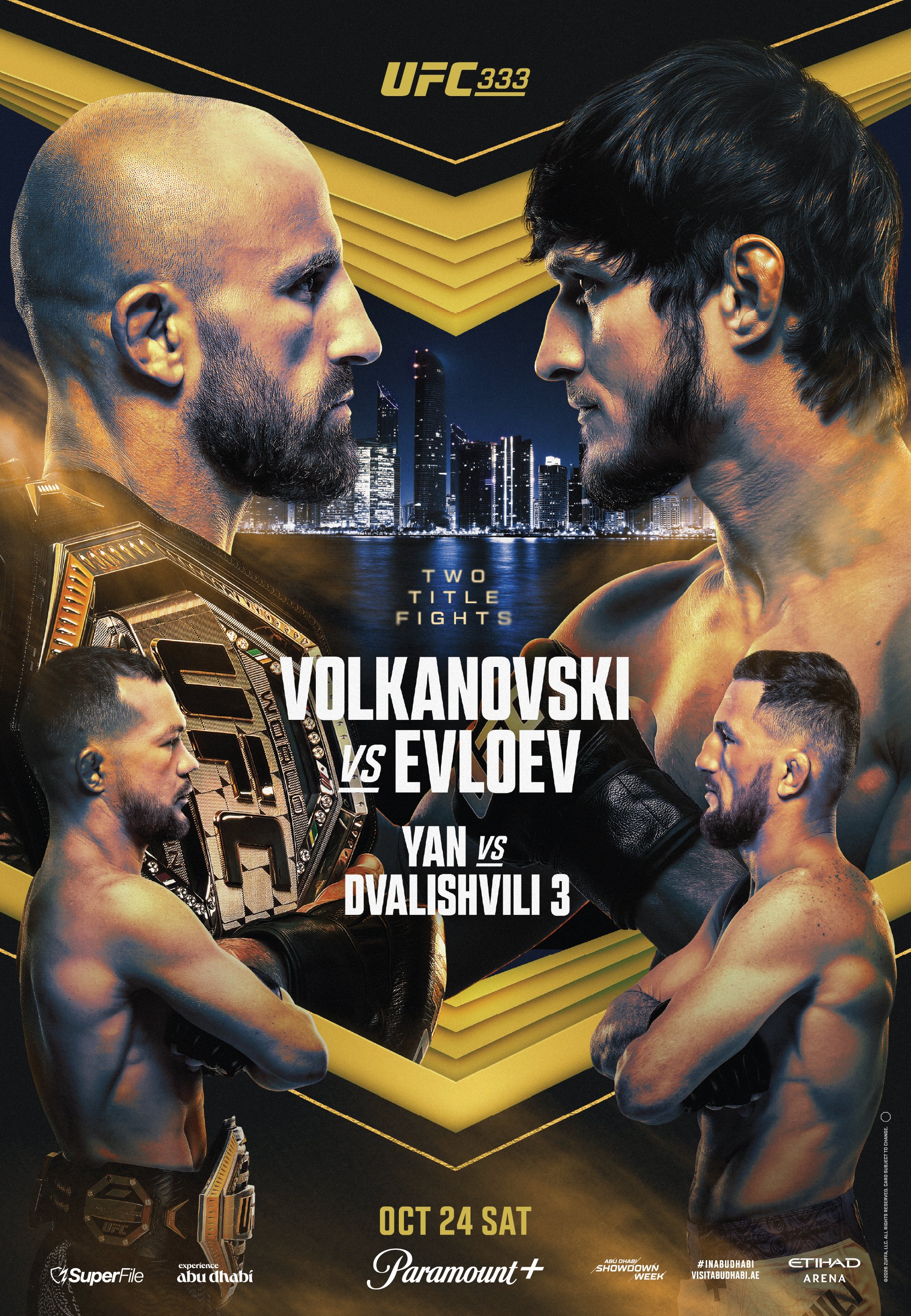 UFC 333 - Abu Dhabi - Poster et affiche