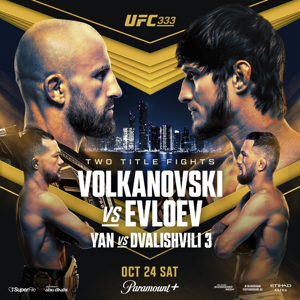 UFC 333 - Abu Dhabi - Poster et affiche