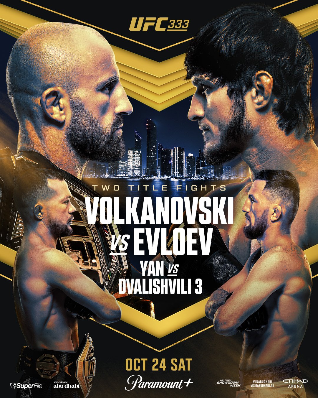 UFC 333 - Abu Dhabi - Poster et affiche