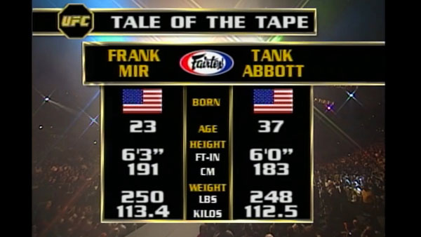 Frank Mir contre David Abbott