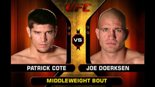 Joe Doerksen contre Patrick Cote